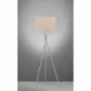 Lampadaire Fischer & Honsel Wotan Nickel mat, 3 lumières