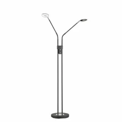 Lampadaire Fischer & Honsel Dent LED Noir, 2 lumières