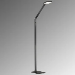 Lampadaire Fischer & Honsel Rike LED Noir, 1 lumière