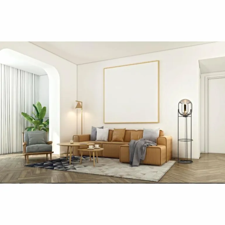 Lampadaire Fischer & Honsel Regi Noir, 1 lumière