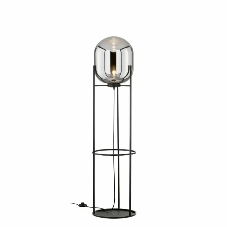 Lampadaire Fischer & Honsel Regi Noir, 1 lumière