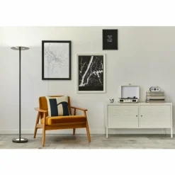 Lampadaire Fischer & Honsel Dent LED Noir, 1 lumière