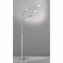 Lampadaire Fischer & Honsel Dent LED Nickel mat, 5 lumières