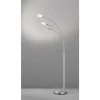 Lampadaire Fischer & Honsel Dent LED Nickel mat, 3 lumières