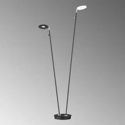 Lampadaire Fischer & Honsel Dent LED Noir, 2 lumières