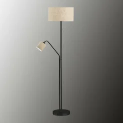 Lampadaire Fischer & Honsel Lotti Noir, 3 lumières