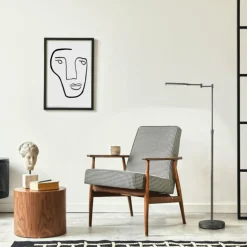 Lampadaire Fischer & Honsel Nami LED Noir, 1 lumière