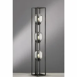 Lampadaire Fischer & Honsel Regi Noir, 3 lumières