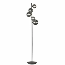 Lampadaire Fischer & Honsel Bala LED Noir, 5 lumières