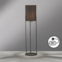Lampadaire Fischer & Honsel Spenzer Noir, 1 lumière