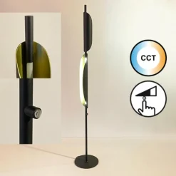 Lampadaire Fischer & Honsel Skal LED Noir, 1 lumière