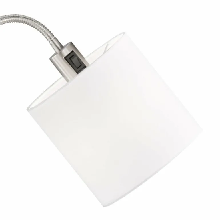 Lampadaire Fischer-Honsel Cozy Nickel mat, 2 lumières