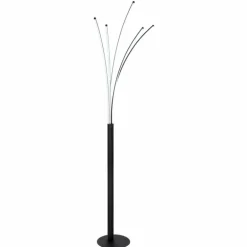 Lampadaire Globo BIZZY LED Noir, 1 lumière, Télécommandes