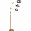 Lampadaire Globo BLACKY Laiton, 3 lumières
