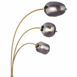 Lampadaire Globo BLACKY Laiton, 3 lumières