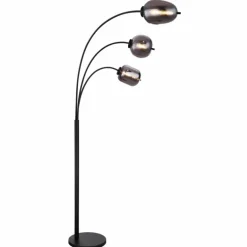 Lampadaire Globo BLACKY Noir, 3 lumières