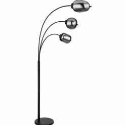 Lampadaire Globo BLACKY Noir, 3 lumières