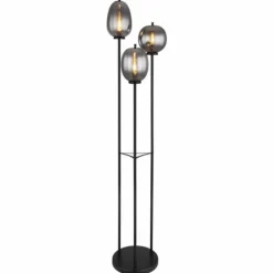 Lampadaire Globo BLACKY Noir, 3 lumières