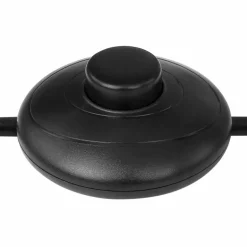 Lampadaire Globo GINA Bois foncé, Noir, 1 lumière