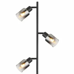 Lampadaire Globo HUBERTUS Noir, 3 lumières