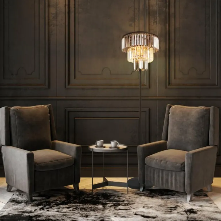 Lampadaire Globo NAXIS Noir, 3 lumières