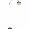 Lampadaire Globo NEWCASTLE Noir, 1 lumière