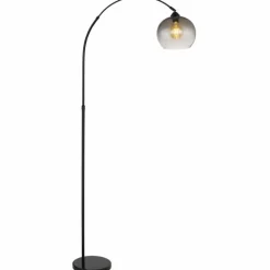 Lampadaire Globo NEWCASTLE Noir, 1 lumière