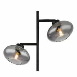 Lampadaire Globo SHAUN Noir, 2 lumières