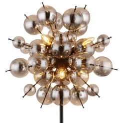 Lampadaire Globo UDO Noir, 6 lumières