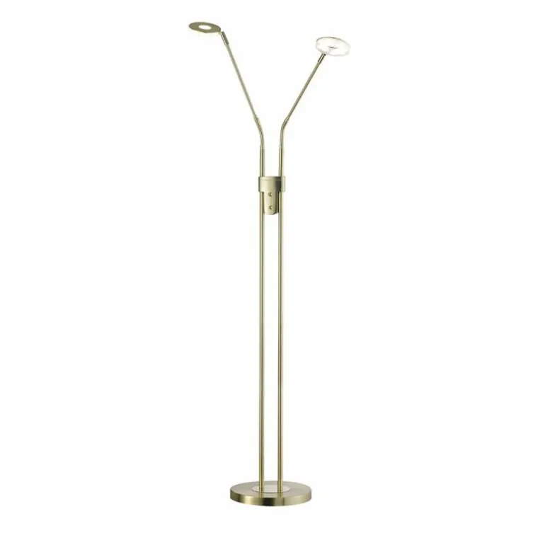 Lampadaire Honsel Dent LED Or, 2 lumières
