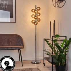 Lampadaire Hyco Chrome, 9 lumières