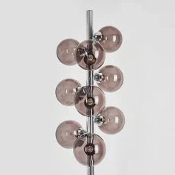 Lampadaire Hyco Chrome, 9 lumières