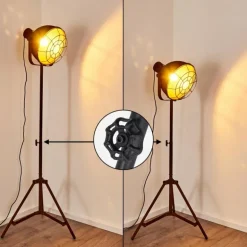 Lampadaire Jonsered Noir, 1 lumière