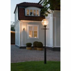 Lampadaire Konstsmide Oden Noir, 1 lumière