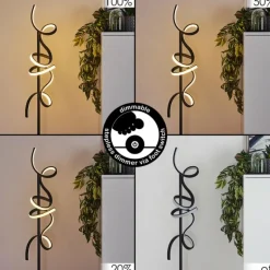 Lampadaire Lavaca LED Noir, 2 lumières