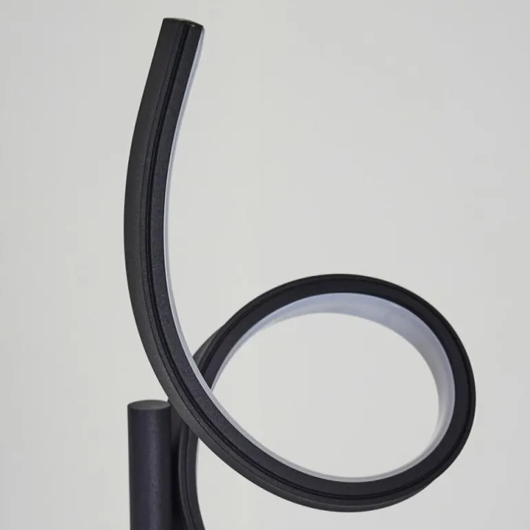 Lampadaire Lavaca LED Noir, 2 lumières