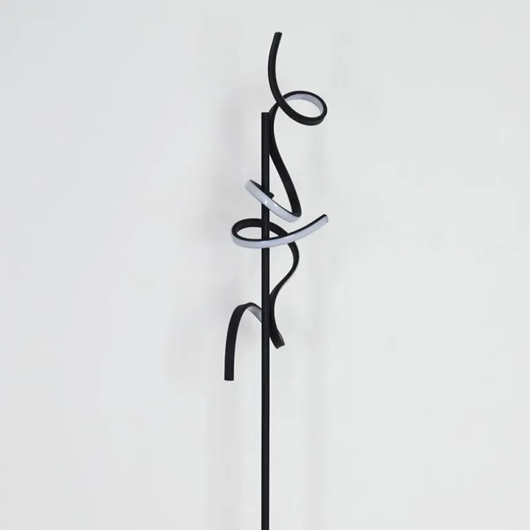 Lampadaire Lavaca LED Noir, 2 lumières