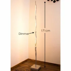 Lampadaire LED SILK Aluminium, 1 lumière