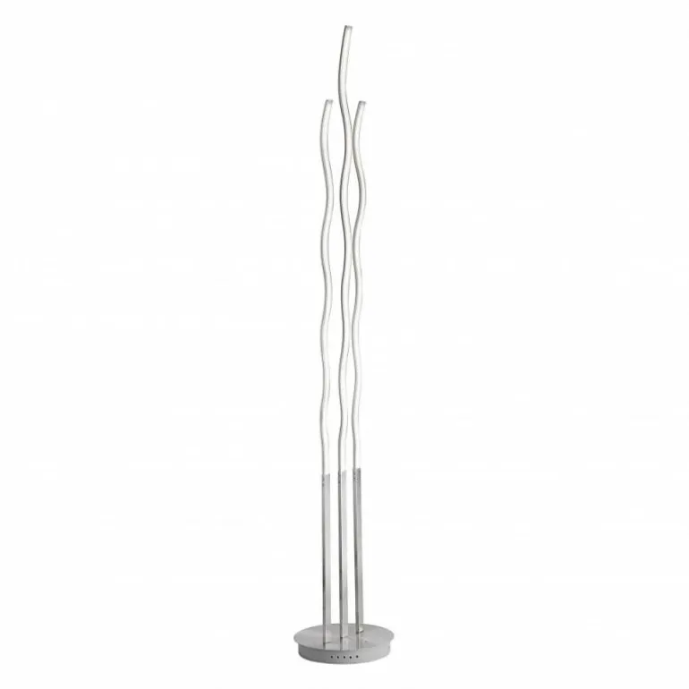 Lampadaire Leuchten Direkt WAVE LED Acier inoxydable, 3 lumières, Télécommandes