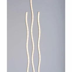 Lampadaire Leuchten Direkt Ls-WAVE LED Acier inoxydable, 3 lumières, Télécommandes, Changeur de couleurs