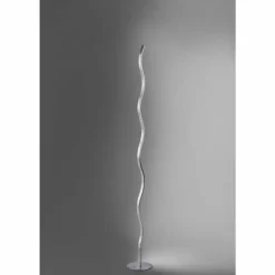 Lampadaire Leuchten-Direkt WAVE LED Acier inoxydable, 1 lumière