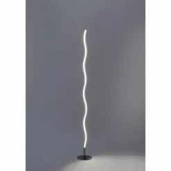Lampadaire Leuchten-Direkt WAVE LED Acier inoxydable, 1 lumière