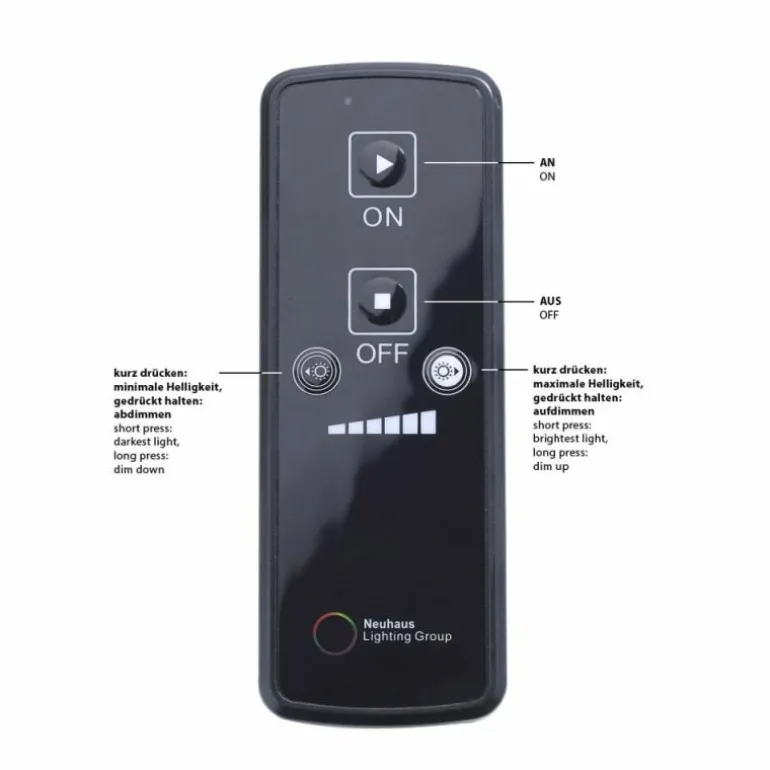 Lampadaire Leuchten-Direkt WAVE LED Noir, 3 lumières, Télécommandes