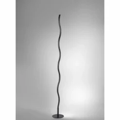 Lampadaire Leuchten-Direkt WAVE LED Noir, 1 lumière