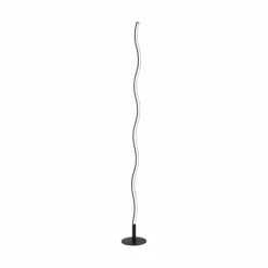 Lampadaire Leuchten-Direkt WAVE LED Noir, 1 lumière