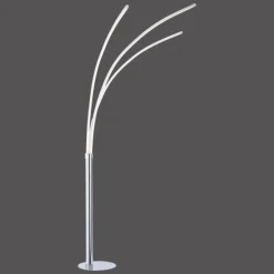 Lampadaire Leuchten-Direkt MAJA LED Chrome, 3 lumières