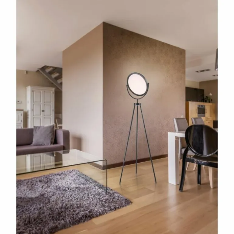 Lampadaire Leuchten-Direkt CARL LED Noir, 1 lumière