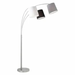 Lampadaire Leuchten-Direkt MELVIN Gris, Noir, Blanc, 3 lumières