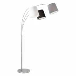 Lampadaire Leuchten-Direkt MELVIN Gris, Noir, Blanc, 3 lumières
