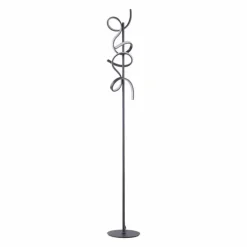 Lampadaire Leuchten-Direkt CURLS LED Noir, 2 lumières